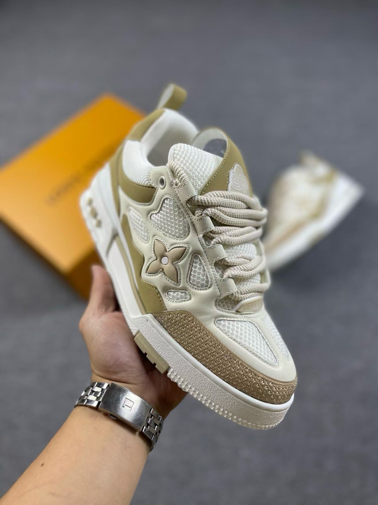 Unisex Donut Thick-Soled Dad Sneakers | Height-Increasing Chunky Trainers | Fashion Casual Lace-Up Sports Shoes | 12124