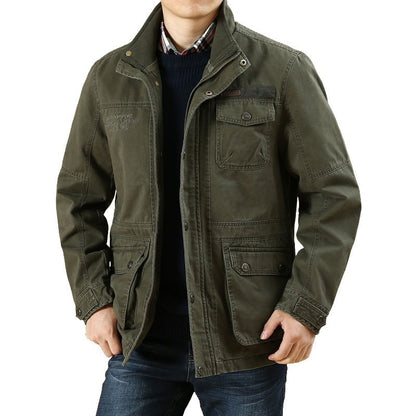 Men Military Jacket Multi-Pocket Casual Tactical Jackets Male Caquetá Hombre | 9885