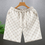 Herren Polyester Casual Shorts mit Taschen Sommer Strand Bedruckte Shorts | Hk081 