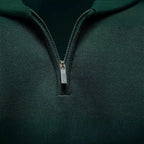 Herren-Pullover aus Baumwolle mit Viertelreißverschluss – Poloshirt aus einfarbigem Strick mit Stehkragen | ZSW-03 