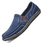 Herren Slipper aus gewaschenem Canvas | Atmungsaktiv, rutschfest, klassischer Deck-Stil | 8806 
