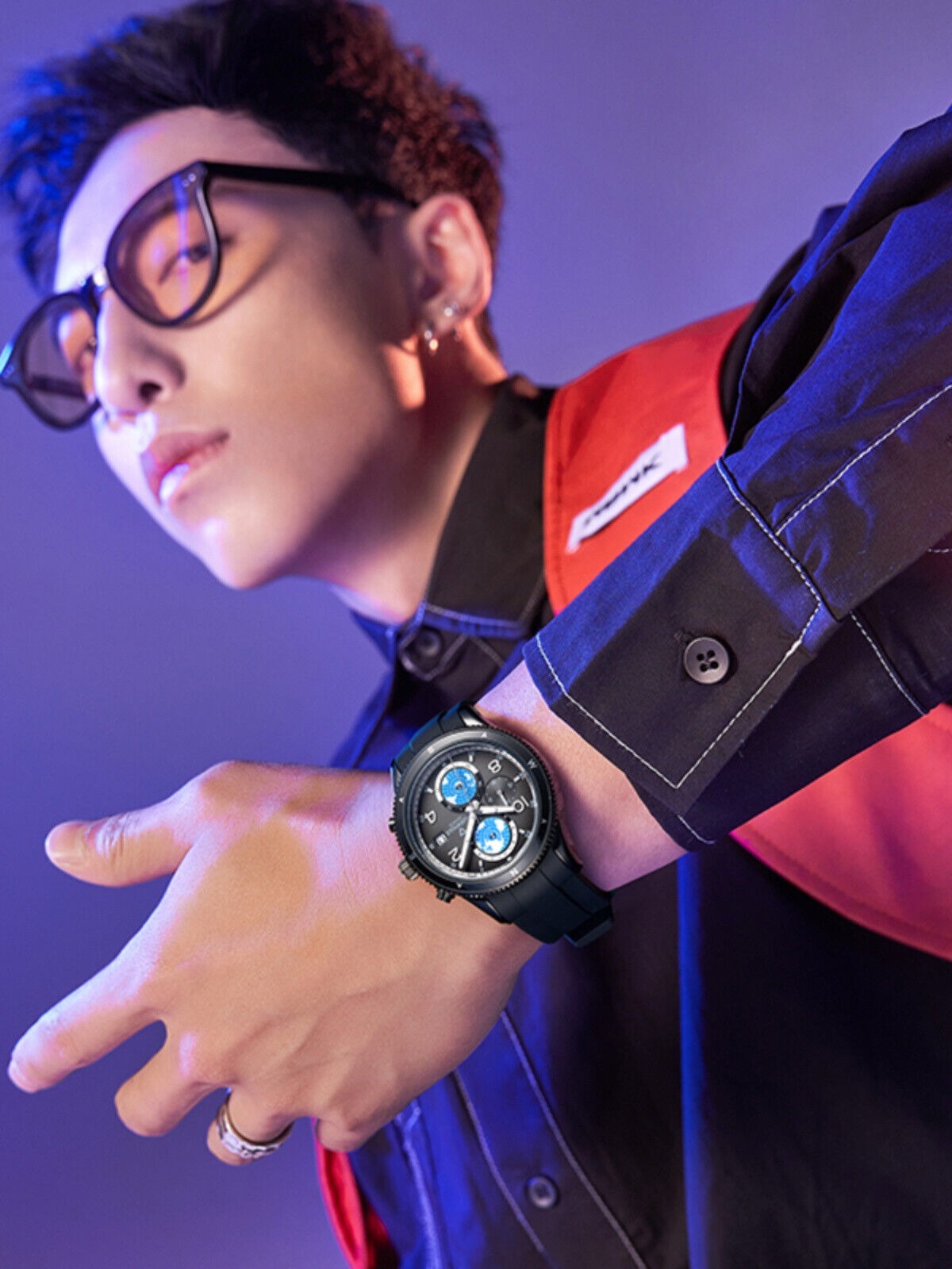 Luxus-Designer-Herrenuhr mit Silikonarmband, wasserdicht, leuchtend, Chronograph, Quarz | 5730 