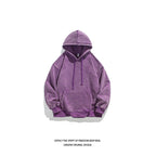 Unisex Heavy French Terry Bonded Fleece Hoodie Dicker Vintage Distressed Washed Pullover | A042-23XW99282 
