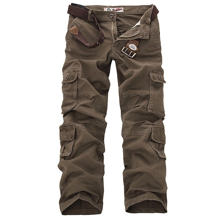 Pantaloni cargo da uomo, pantaloni militari, pantaloni lunghi casual multitasche | 012jb 