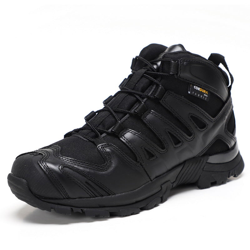 Mid-Low Tactical Combat Boots | Outdoor Desert Hiking Shoes for Men & Women | All-Terrain Camping Trekking Footwear | 054