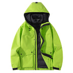 Senbo All-Weather 3-in-1 Waterproof Jacket | 5000mm Breathable Trekking Coat with Detachable Down Layer | Unisex Outdoor Protection | 8316