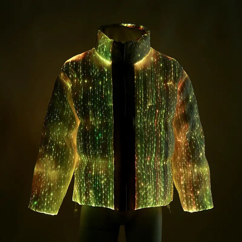 Premium end Technology LED Fiber Optic Light-Up Jacket Luminous Warm Coat for Men | JXT-1111