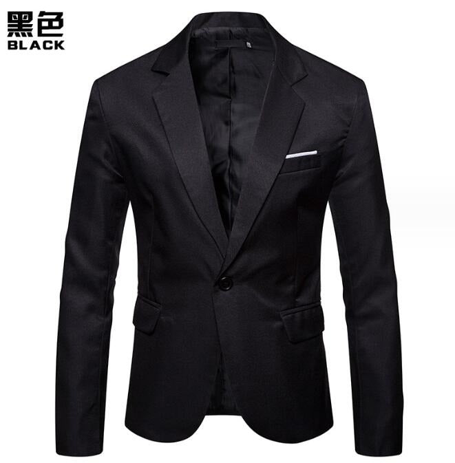 High Quality England Fashion Slim Fit Blazer Solid Color Business Casual Party Wedding Suit Coat | X09