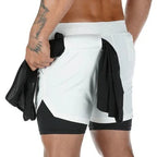 Gemütliche, kurze, sportliche Sportshorts für Herren mit Taschen, elastische Freizeitshorts | DK-858 