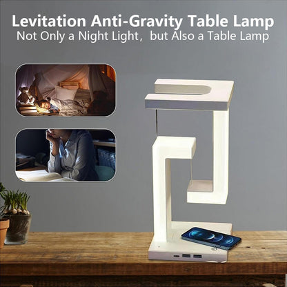 Lampe de bureau à LED anti-gravité avec chargement sans fil et fonction lévitation | 2238 