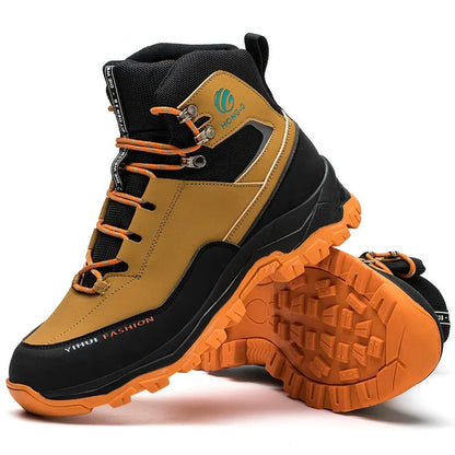 Men Waterproof Outdoor Anti-Smash & Anti-Stab Protection Boots Non-Slip Hiking Wear-Resistant Safety Work Shoes | G178