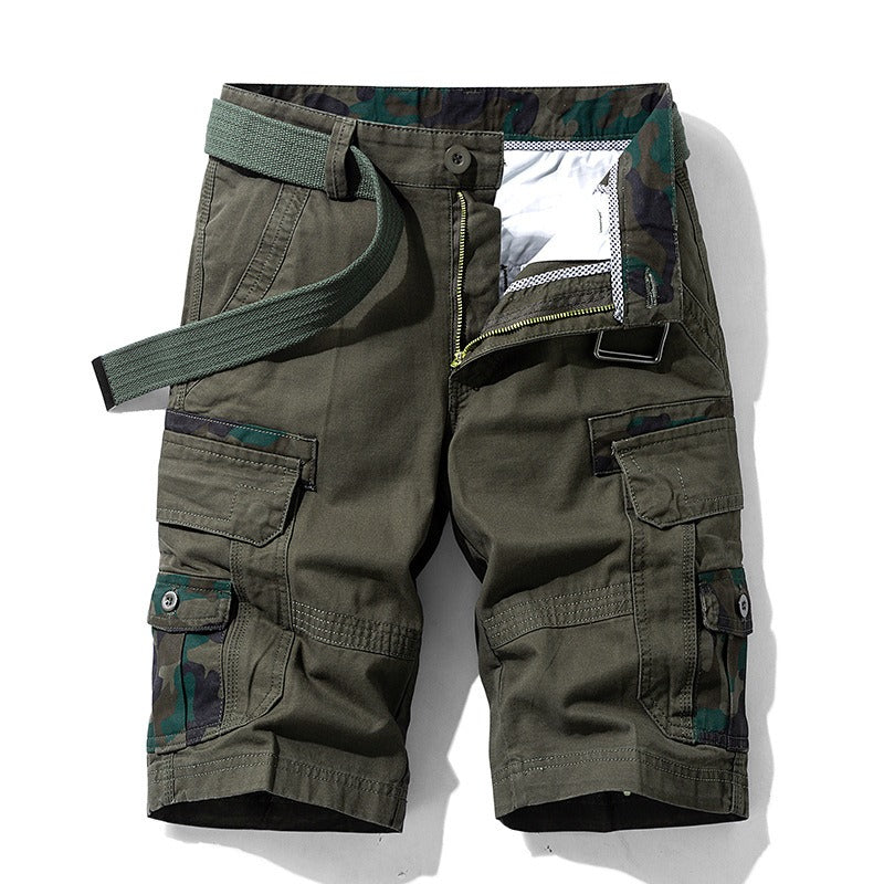 Herren-Schaumstoff-Shorts, elastischer Bund, Baumwolle, leicht, schnelltrocknend, Wander- und Arbeitsshorts | 1701 