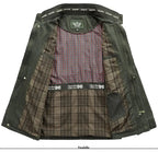 Übergröße Herren Baumwolle Pilotenmantel Jacke Streetwear Bomberjacke Cargo Flight OutWear Blazer | CDX8255 