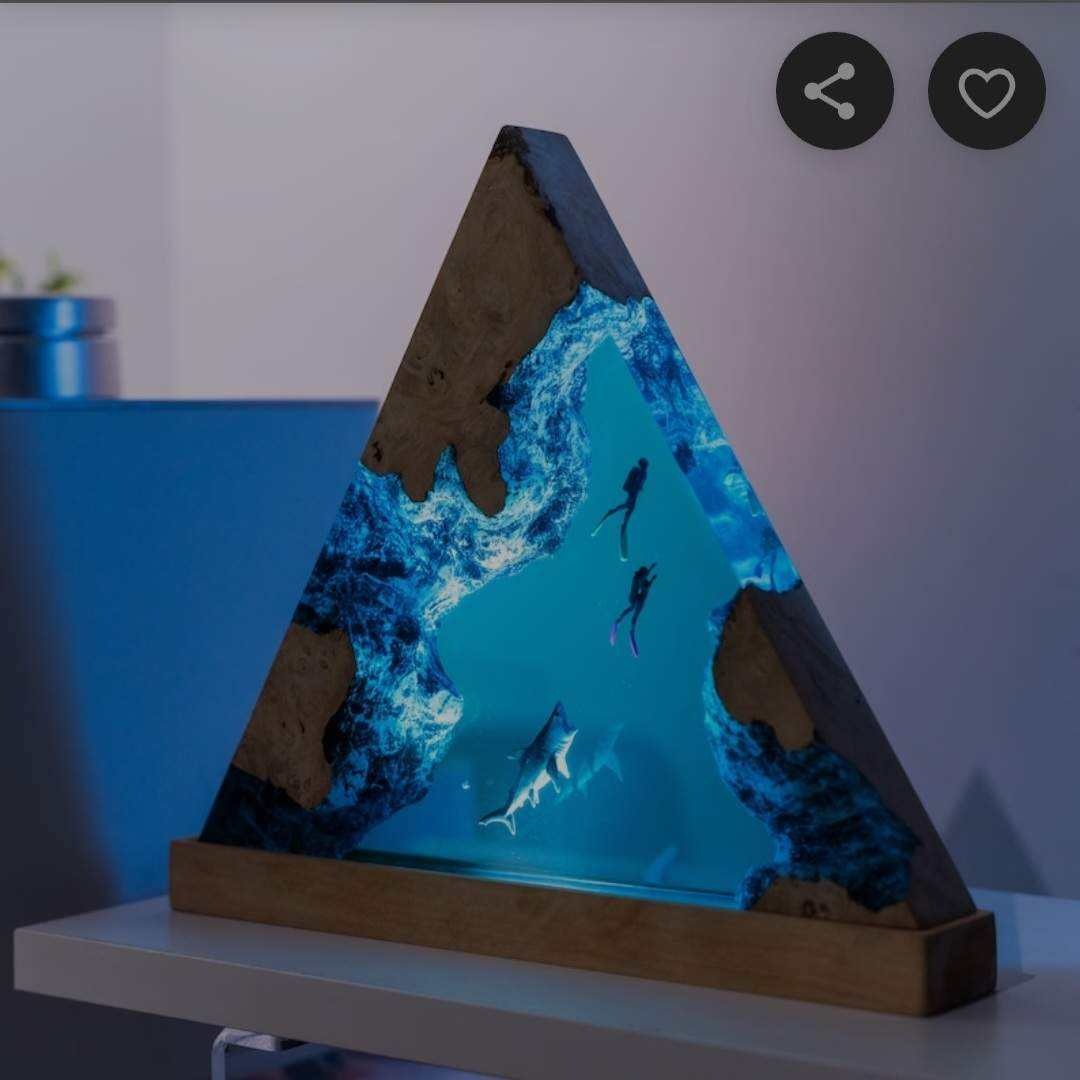 Wohndekor Moderne 3D-LED-Nachtlichter Tischlampe für die Heimdekoration | 06-1 