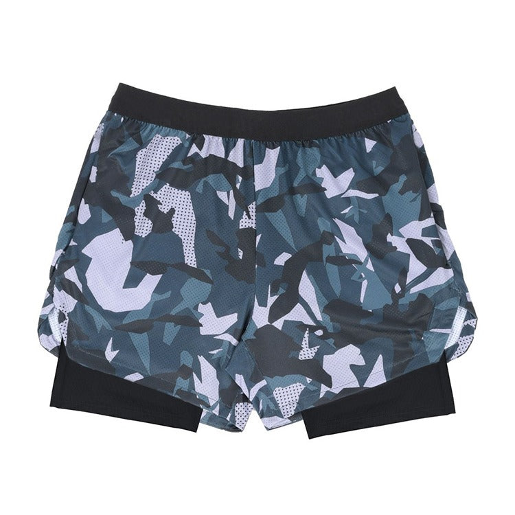 Atmungsaktive, schnell trocknende Basketball-Shorts für Herren, hochelastisch, Trainingsshorts mit Innentaschen, Turnshorts | DK45 