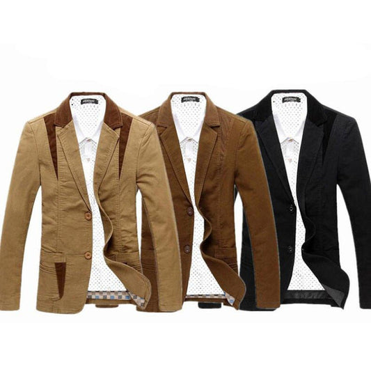 Blazer décontracté pour homme, manteau surdimensionné, mode, manches longues, coupe slim, veste de costume | 8012 