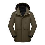 Dixiang Men's 3-in-1 Waterproof Hiking Jacket | 8000mm Seam-Taped Shell with White Goose Down Inner Layer | All-Season Outdoor Coat | J24688