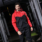 Herren Laufpullover Zweiteiliges Set Gewichtsverlust Kontrolle Körperfett Sauna Schwitzanzug | YJ9681 