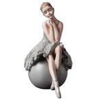 Moderne Ballettmädchen-Figur aus Kunstharz, elegante Skulptur für Heimdekoration und Geschenke | RRW2030 