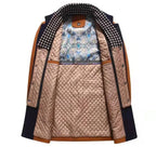 Herren Wintermantel, einreihig, lässig, Wollmantel, dicker Kragen, Schal, Jacke | 2106 