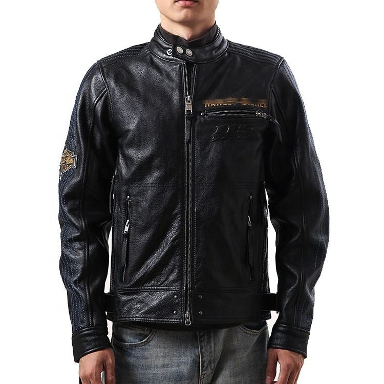 Hochwertige echte Rindslederjacke Lokomotive Reitjacke Mantel Tide | HA115 