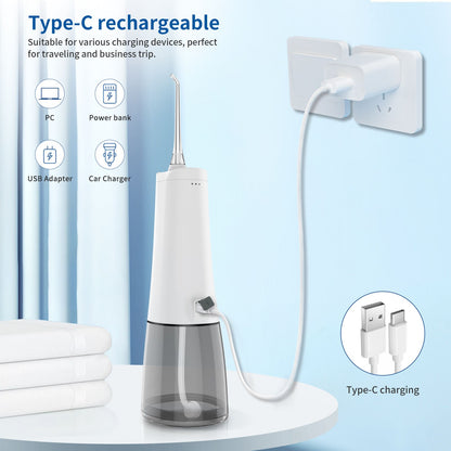 Waterproof Rechargeable Cordless Electric Portable Jet Teeth Cleaning Dental Oral Irrigator Water Flosser |