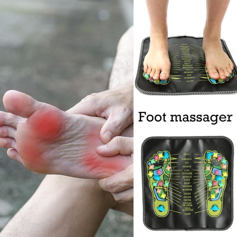 Bequemes Fußreflexzonenmassage-Pad, Walk Stone, quadratisches Fußmassagekissen zur Entspannung bei Körperschmerzen, Gesundheitspflege | 3535 