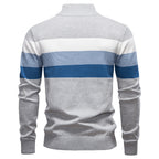Herren Strickpullover mit Stehkragen und halbem Reißverschluss – Slim Fit Pullover für Herbst &amp; Winter | Y245 