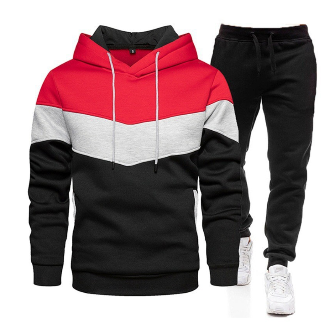 High Quality Gym Outfits Winter Tracksuit Hooded Sweatshirts & Jogger Pants Hoodie Set | 003