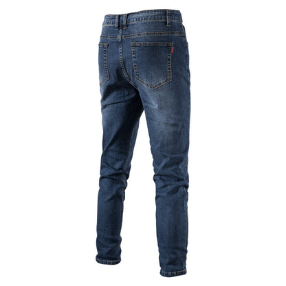 Jeans da uomo, jeans casual in denim aderenti, pantaloni in denim elasticizzato | 515-6183 