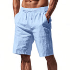 Leichte Strandshorts aus Leinenmischung für Herren – Relaxed Fit 5-Zoll-Freizeitshorts | WW-2 
