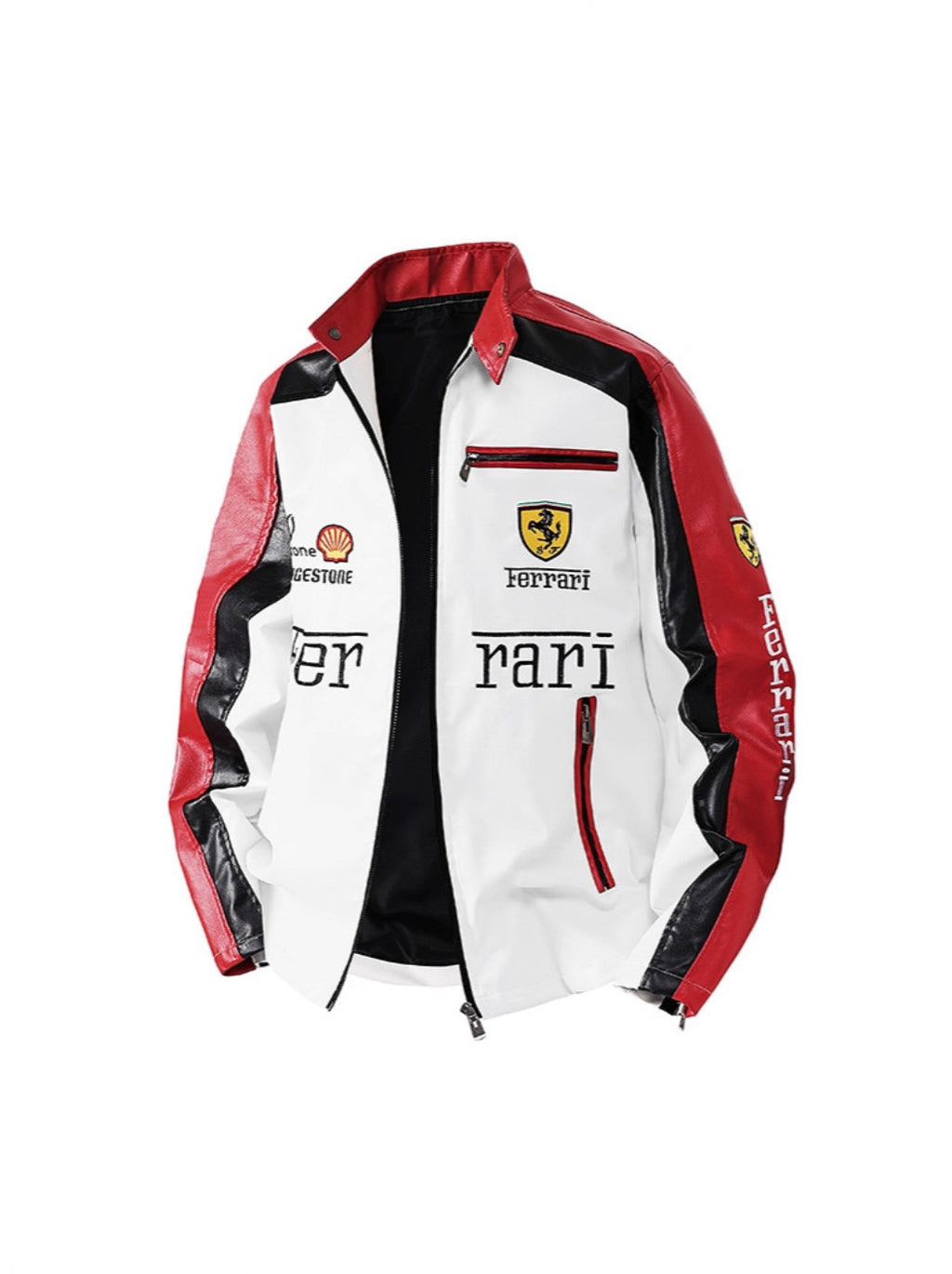 Men's PU Leather Moto Jacket | 2026 Korean Style Racing Coat | Waterproof Windproof Fleece-Lined Biker Outerwear