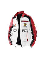 Men's PU Leather Moto Jacket | 2026 Korean Style Racing Coat | Waterproof Windproof Fleece-Lined Biker Outerwear