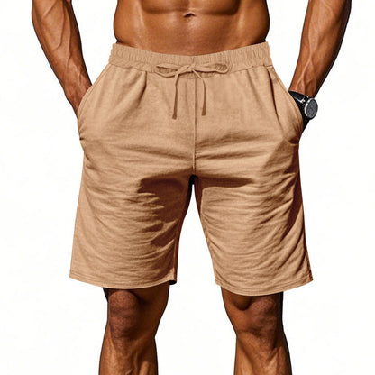 Leichte Strandshorts aus Leinenmischung für Herren – Relaxed Fit 5-Zoll-Freizeitshorts | WW-2 