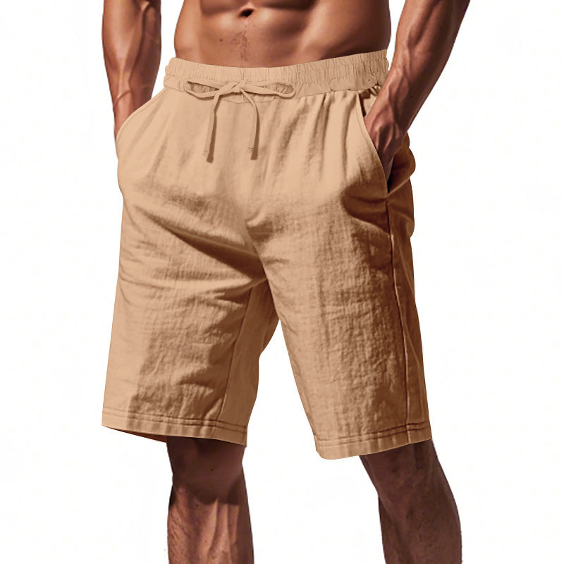 Leichte Strandshorts aus Leinenmischung für Herren – Relaxed Fit 5-Zoll-Freizeitshorts | WW-2 