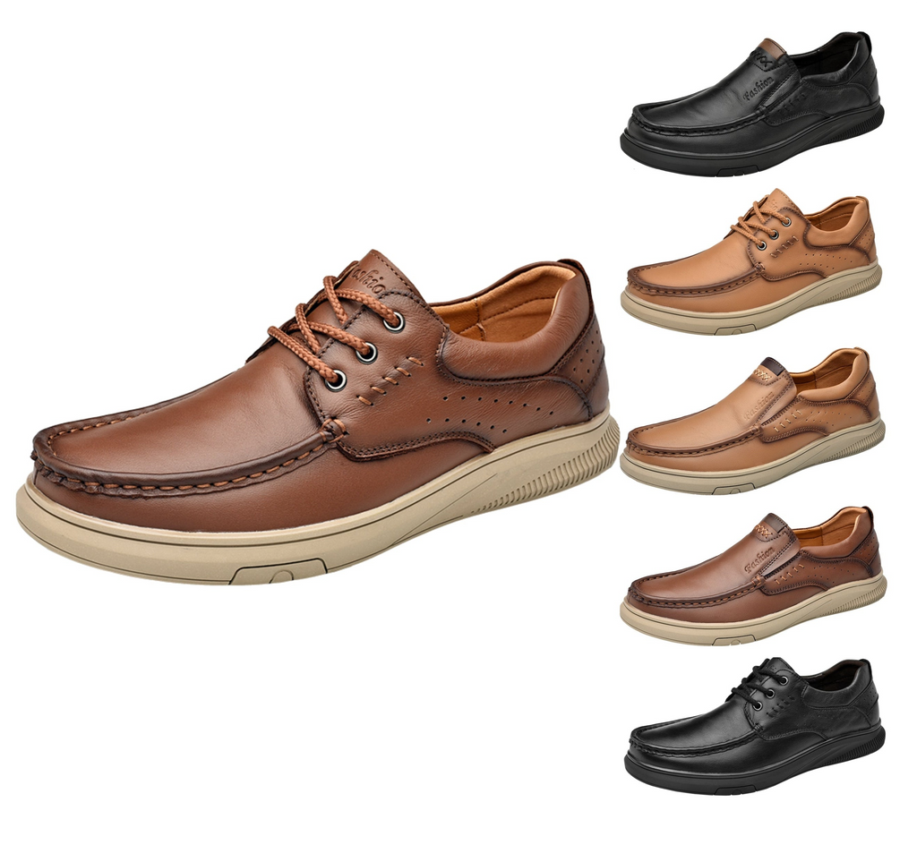 Lässige, atmungsaktive Herrenschuhe aus britischem Leder, stilvolles und bequemes Schuhwerk | B2231 