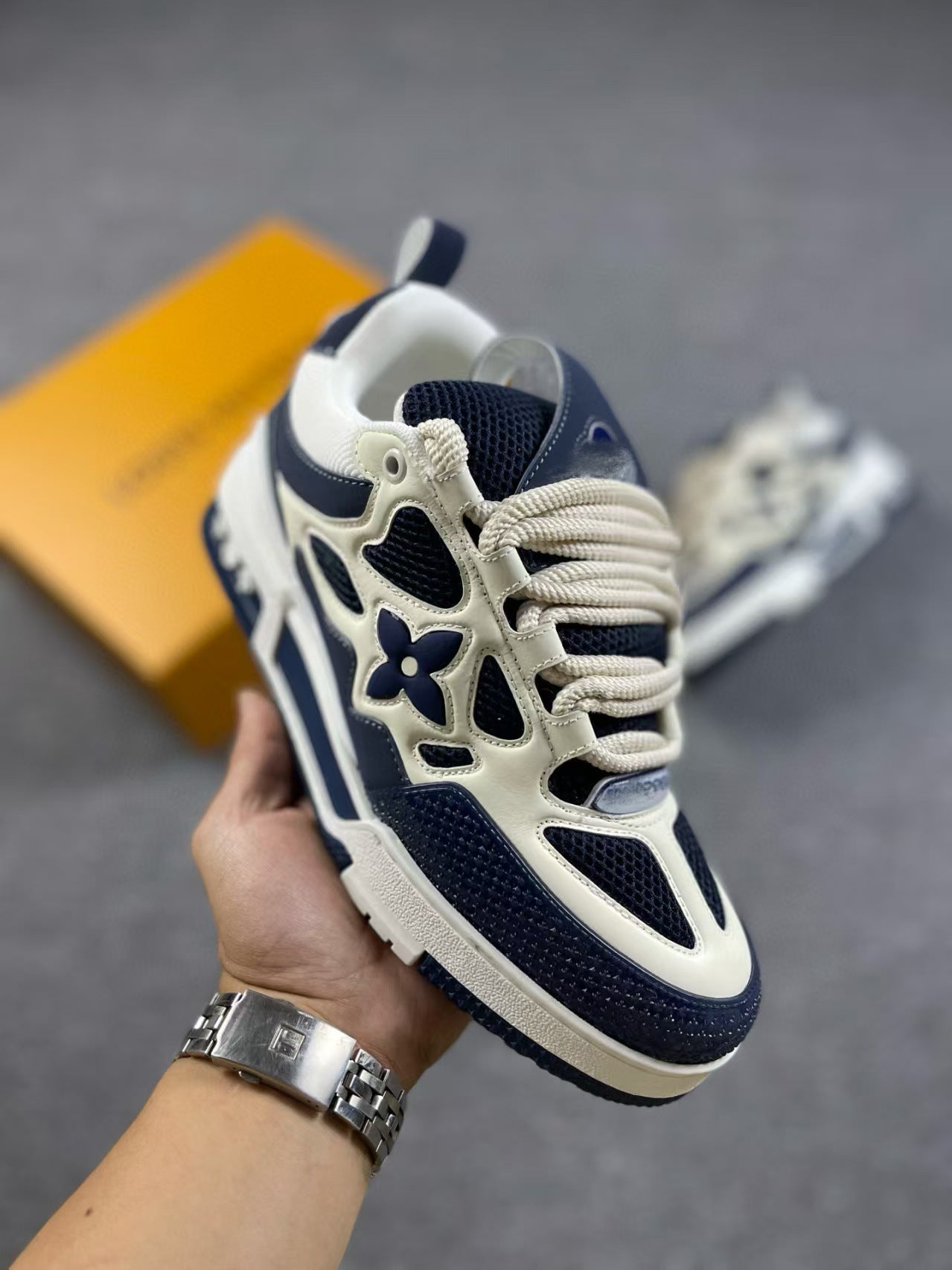 Unisex Donut Thick-Soled Dad Sneakers | Height-Increasing Chunky Trainers | Fashion Casual Lace-Up Sports Shoes | 12124