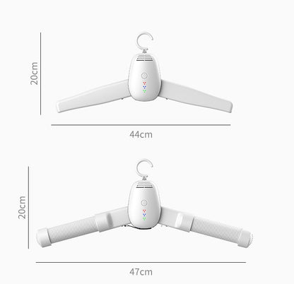 Séchoir à linge électrique portable, cintre pliable et compact pour vêtements, chemises et chaussures | BY-067 