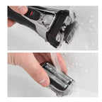 Dreifachklingen-Elektrorasierer für Herren, LCD-Display, IPX6, wasserdicht, wiederaufladbarer USB-Trimmer | RSM-1577 