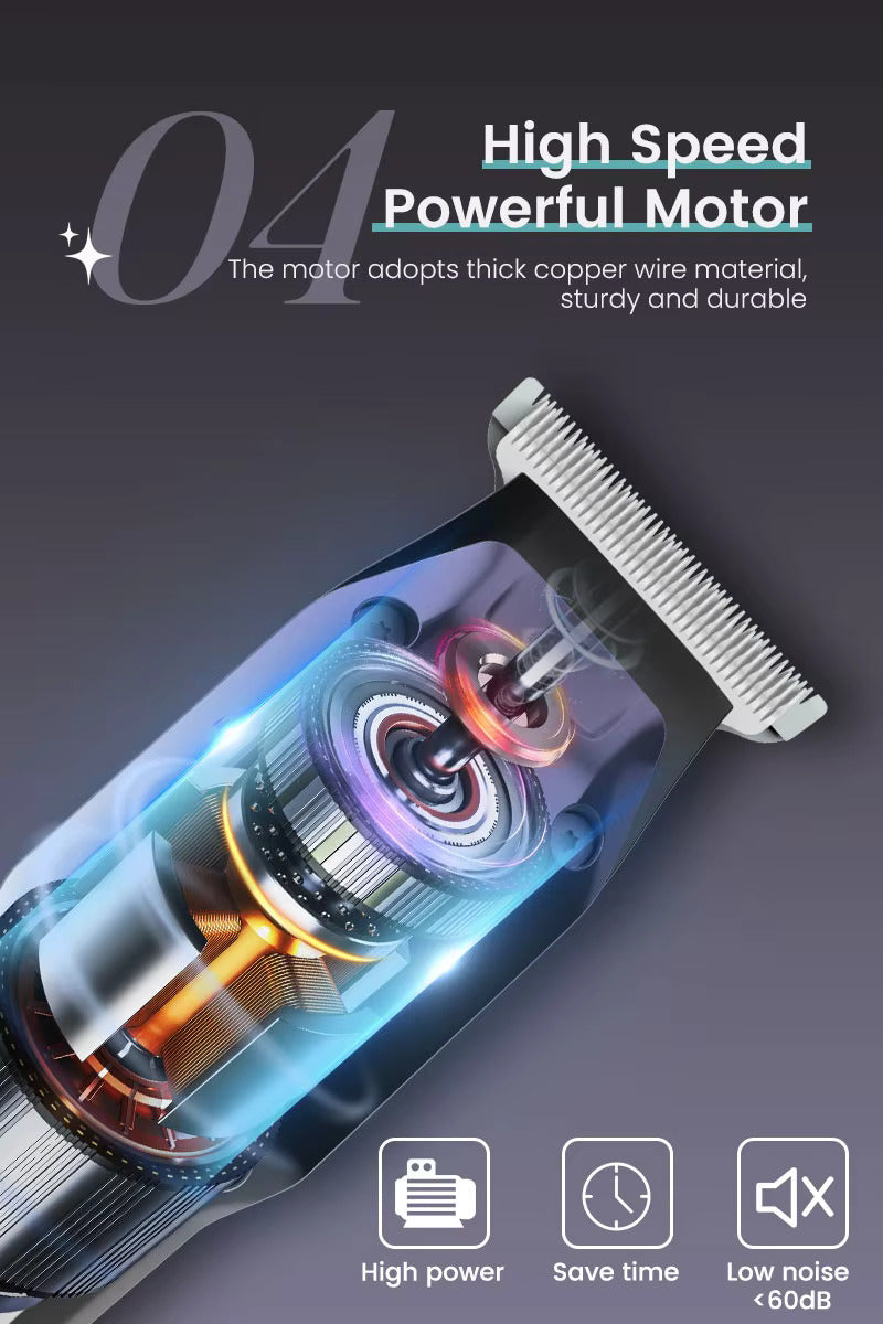 Kabellose, wiederaufladbare Haarschneidemaschine, professioneller Haarschneider für Männer | PR-3148LED 