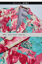 Men's Jacquard Print Slim Fit Blazer | Formal Banquet Dinner Jacket | Breathable & Wrinkle-Resistant | 2603