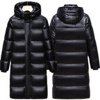 Men's Long Down Jacket – Thick Warm White Duck Down Hooded Parka Winter Coat