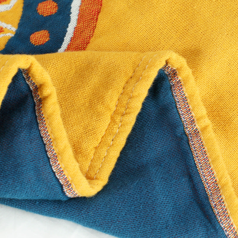 Mandala-Überwurfdecke aus gewebter Baumwolle, weiches Freizeithandtuch, Steppdecke, Tagesdecke oder Nickerchendecke | YENLN04 