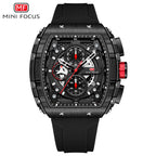 Herren Luxus Top Marke Quarz Sport Uhren Silikon Armband Chronograph Armbanduhren | MF0399G 