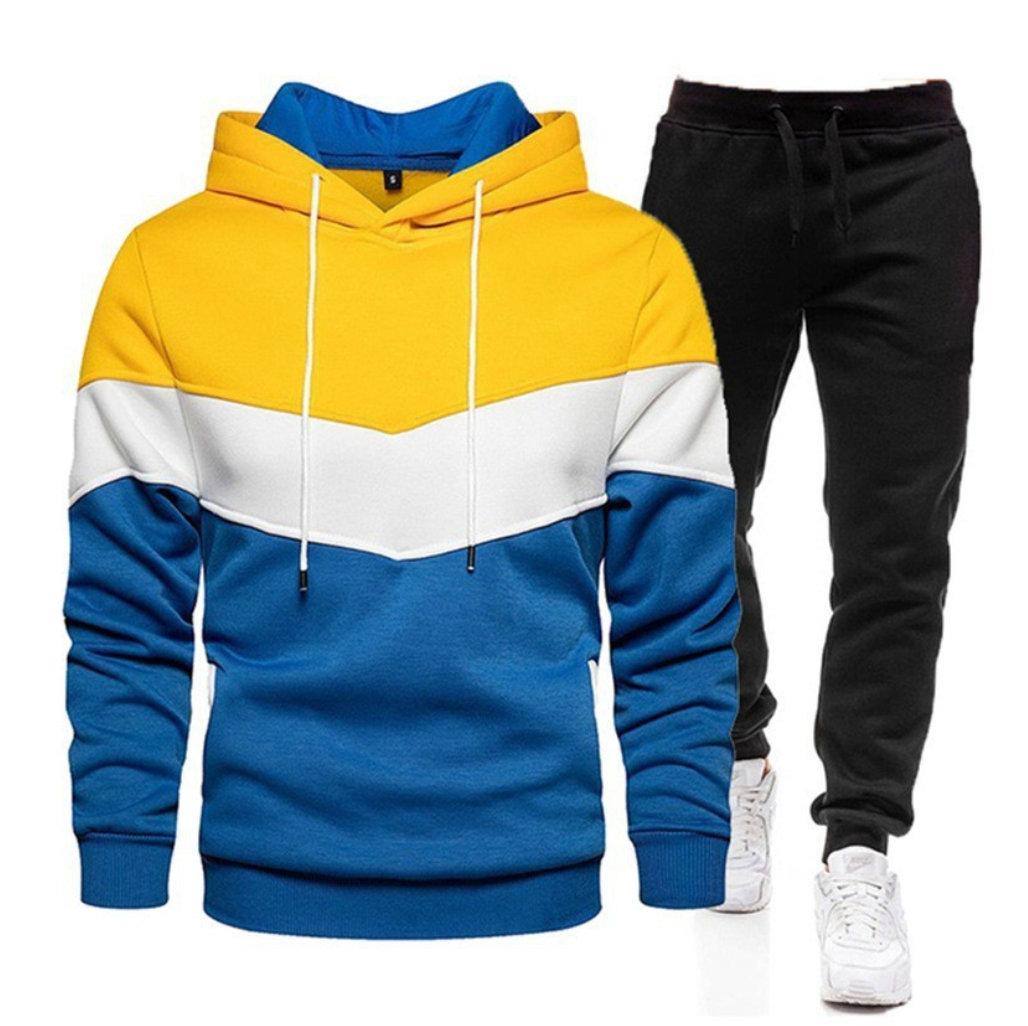 High Quality Gym Outfits Winter Tracksuit Hooded Sweatshirts & Jogger Pants Hoodie Set | 003