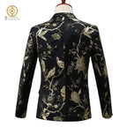 Herren Jacquard Anzug Business Hochzeit Party Smoking Kleid Blazer Hose Slim Fit Smoking | 1003 