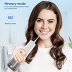 Wasserdichter, wiederaufladbarer, kabelloser, elektrischer, tragbarer Jet-Zahnreinigungs-Munddusche mit Wasser-Flosser | 
