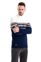 Warmer Winterpullover aus Baumwolle für Herren mit ethnischen Mustern, lässiger Pullover | M316 