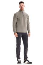 Herren Fleece Pullover Sweatshirts | Herbst-Winter 2025 Europa Mode | Half-Zip Stehkragen Tops | HD08 