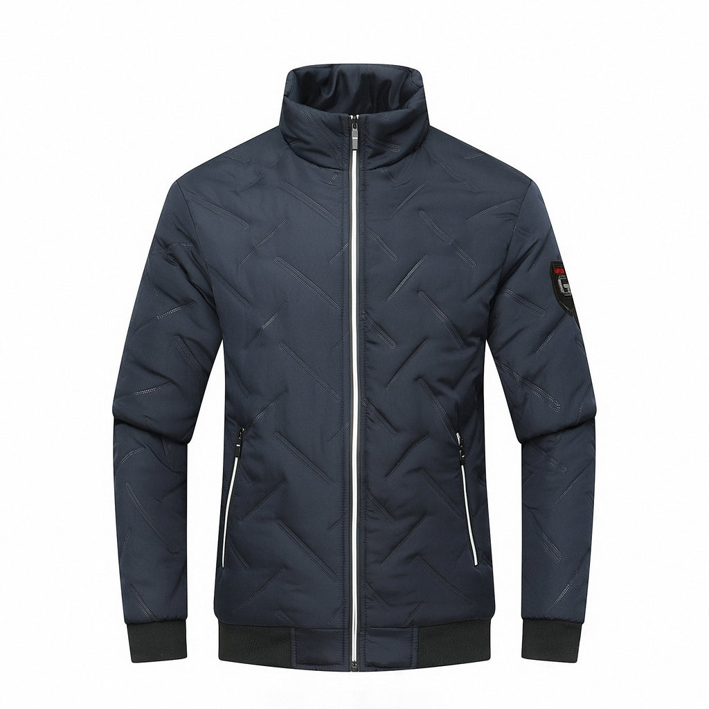 Herren-Bomberjacke – Lässiger, dicker, wattierter Slim-Fit-Mantel aus Baumwolle für ultimativen Komfort und Stil | 519 